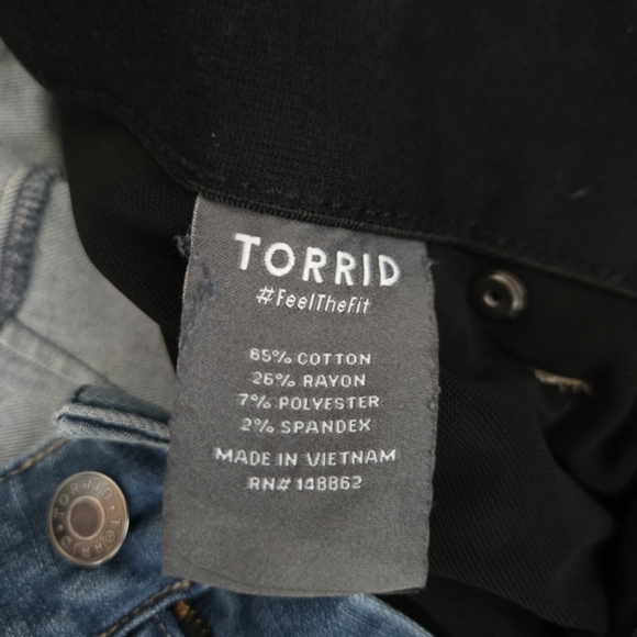Torrid Blue Flare Women's Jeans - Picture 2 of 5